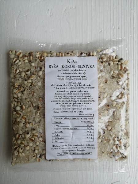 Ryža - kokos - slzovka